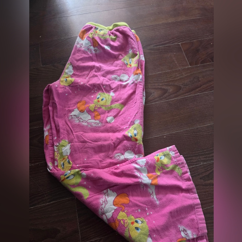 Pink Loonie Tunes Pjs, Ladies Size M, vintage